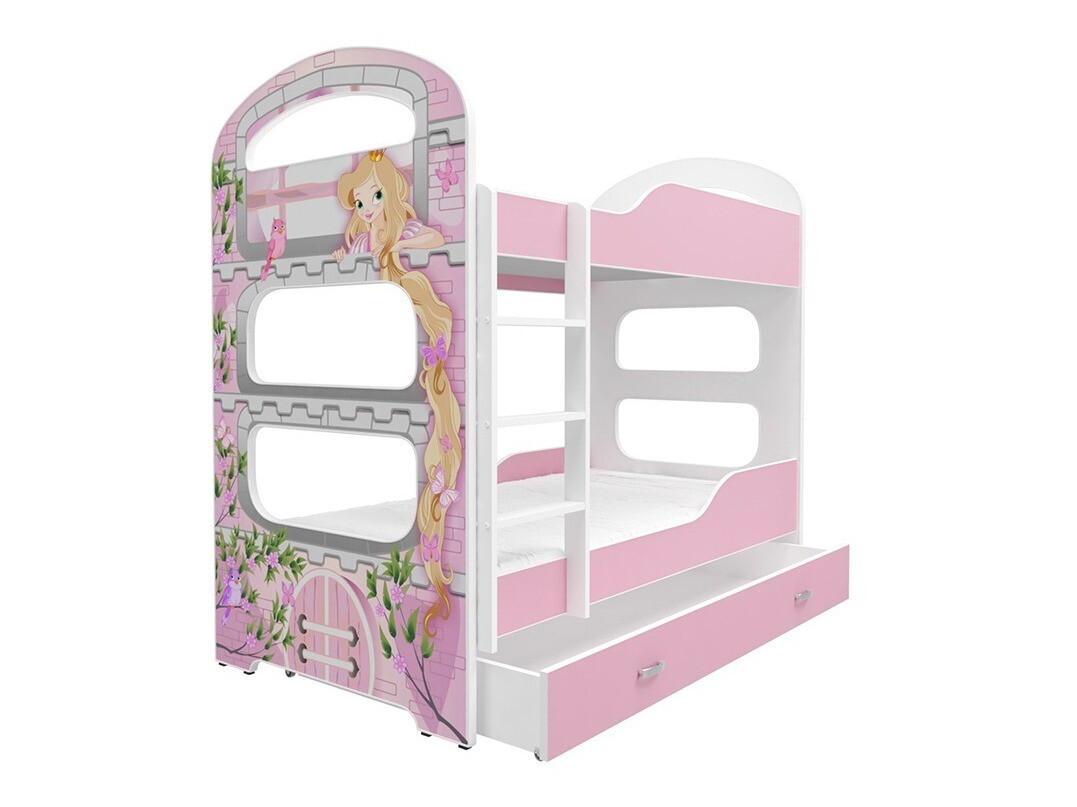 Kerrossänky Aurora 116 (Valkoinen + Pinkki)