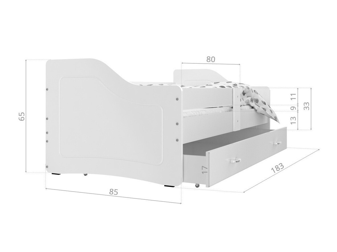 Sänky Aurora 137 (Valkoinen)