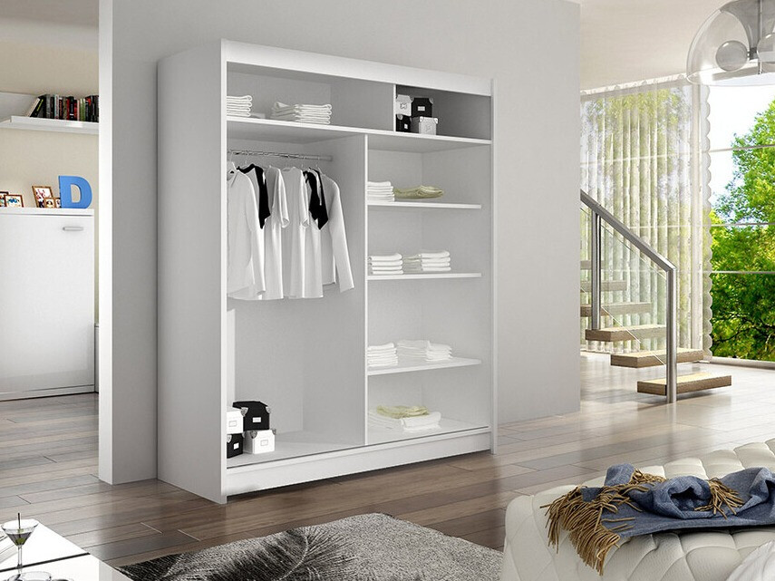 Vaatekaappi Closico Vastor V (Musta + Artisaanitammi)