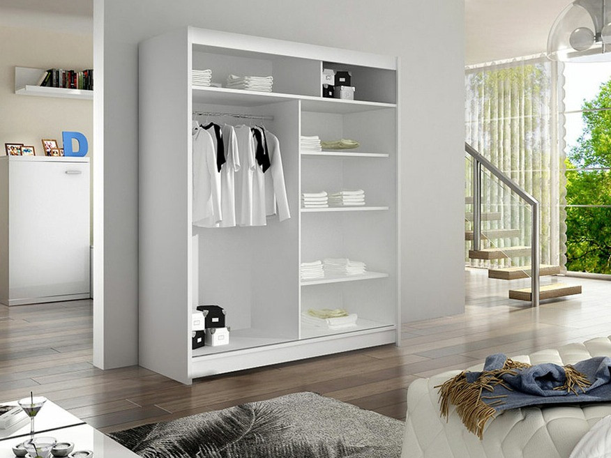 Vaatekaappi Closico Salvor II (Musta + Artisaanitammi)