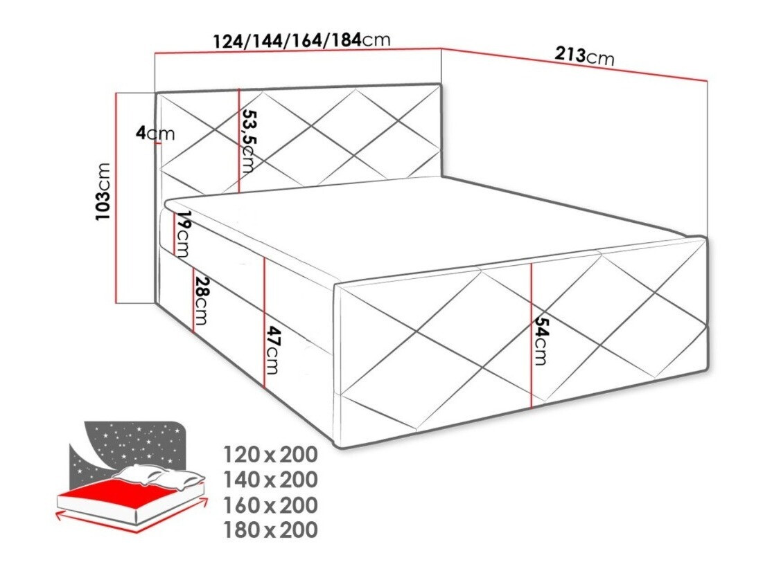 Jenkkisänky Mons (Muna 08)