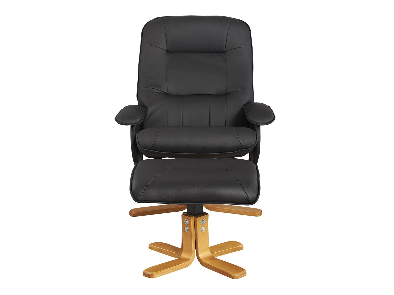 Nojatuoli Denton 293 (Musta + Vaalea puu)