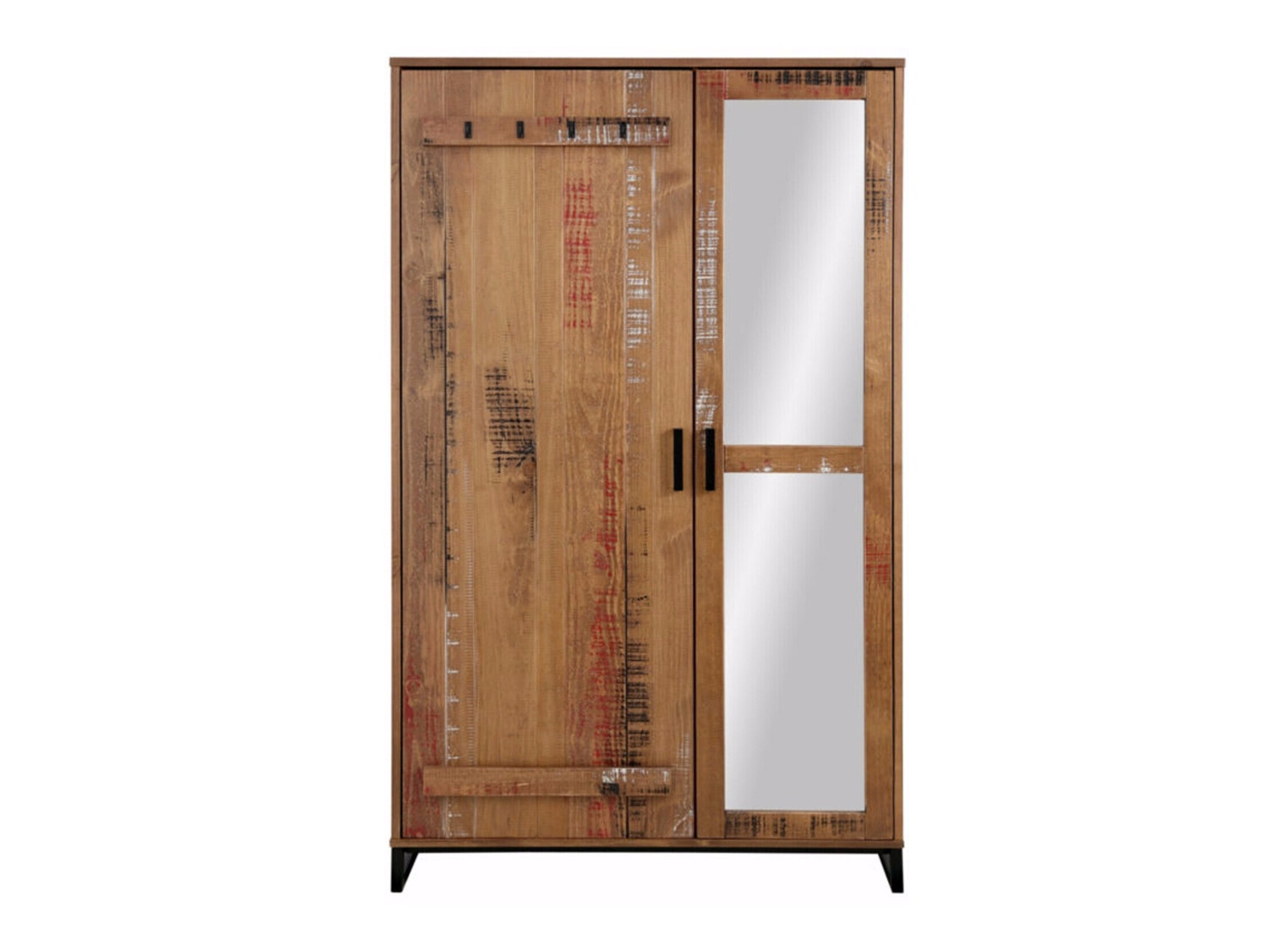 Vaatekaappi Denton 219 (Ruskea + Musta)