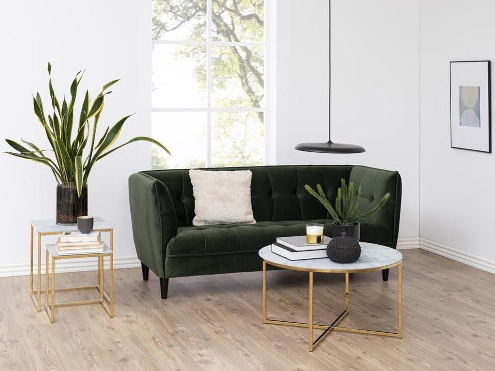 Sohvapöytä Norsica Sevodeo 117 (Valkoinen marmori)