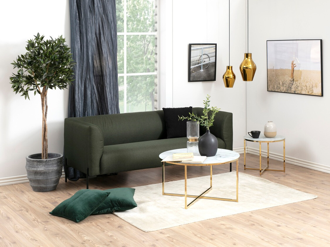 Sohvapöytä Norsica Sevodeo 117 (Valkoinen marmori)