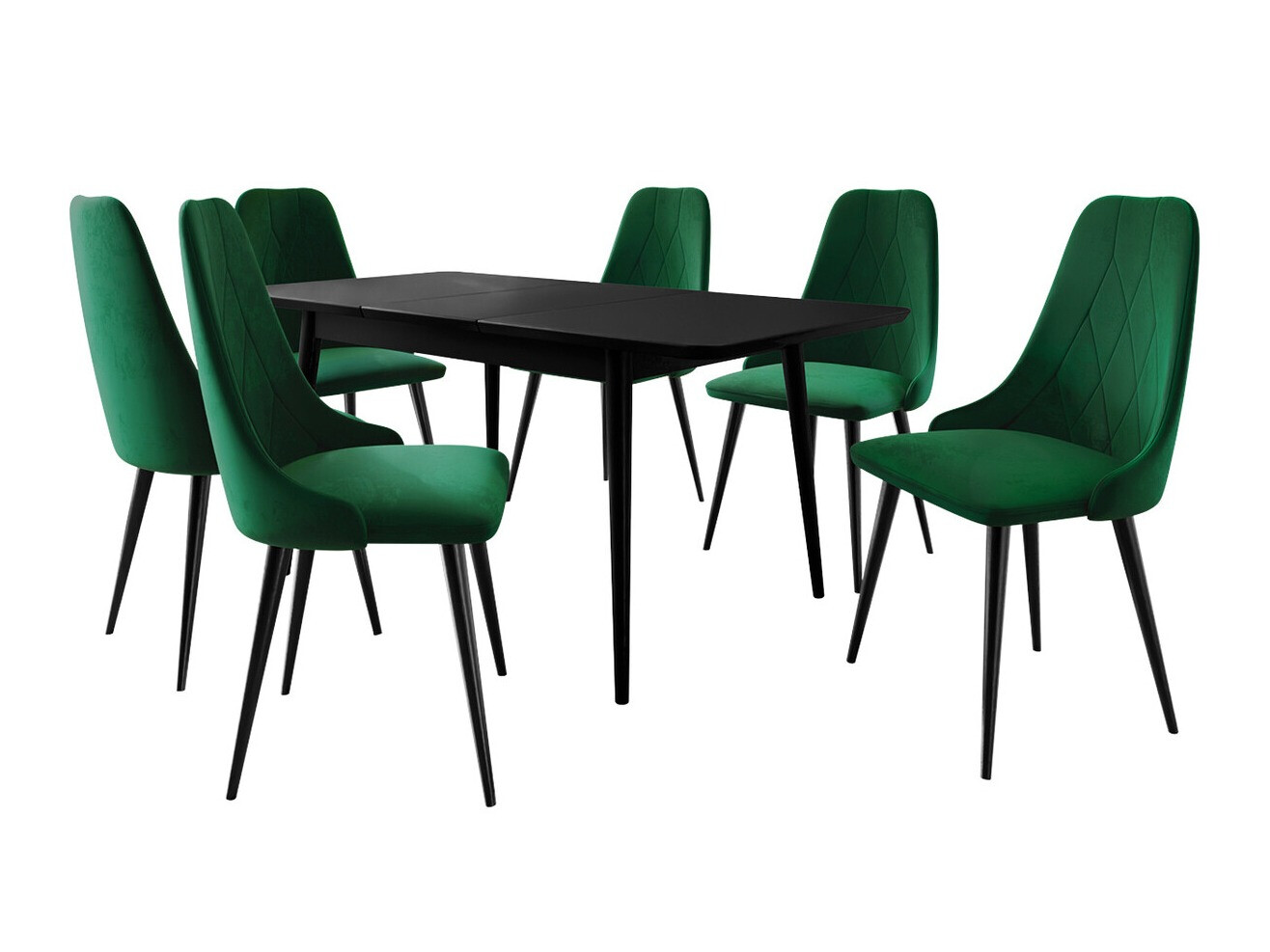 Ruokailuryhmä Racine 125 (Musta + Magic Velvet 2225)