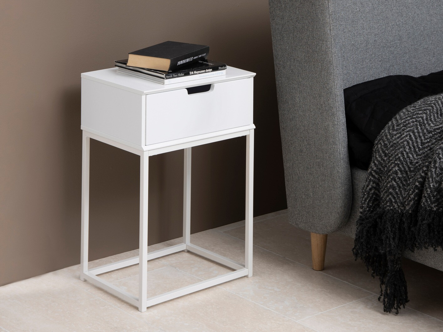 Yöpöytä Norsica 106 (Valkoinen)