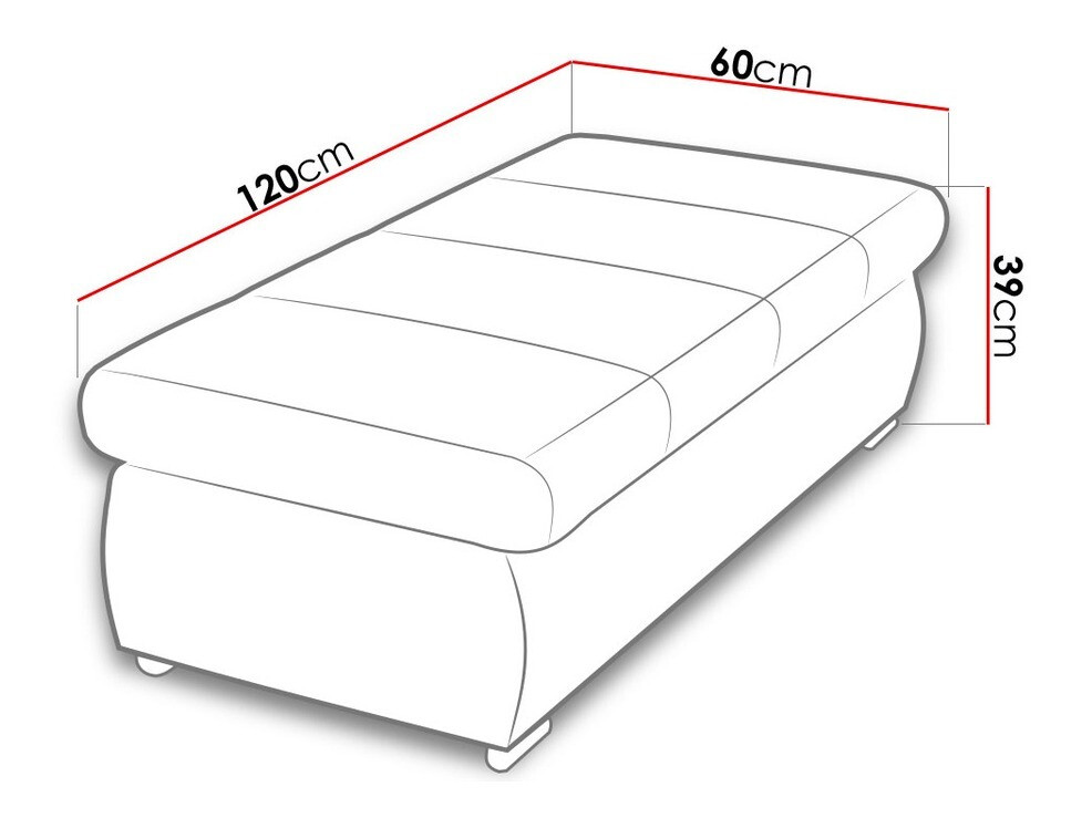 Verhoiltu penkki Comfivo Olivetum I (Soft 029 + Majorka 03)