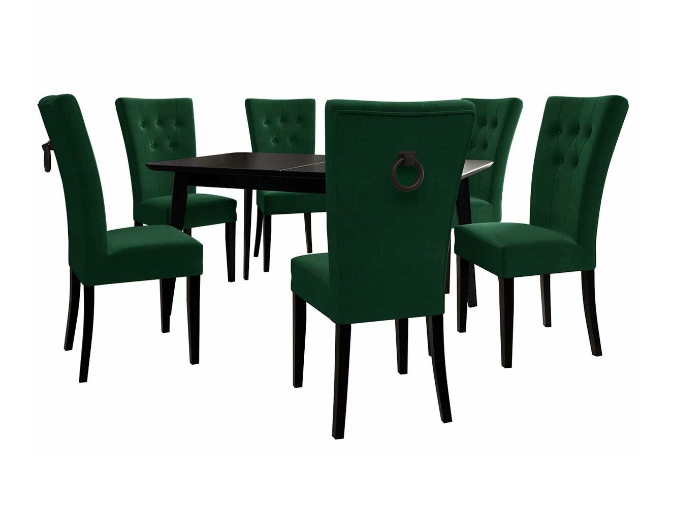 Ruokailuryhmä Racine 144 (Musta + Magic Velvet 2225)