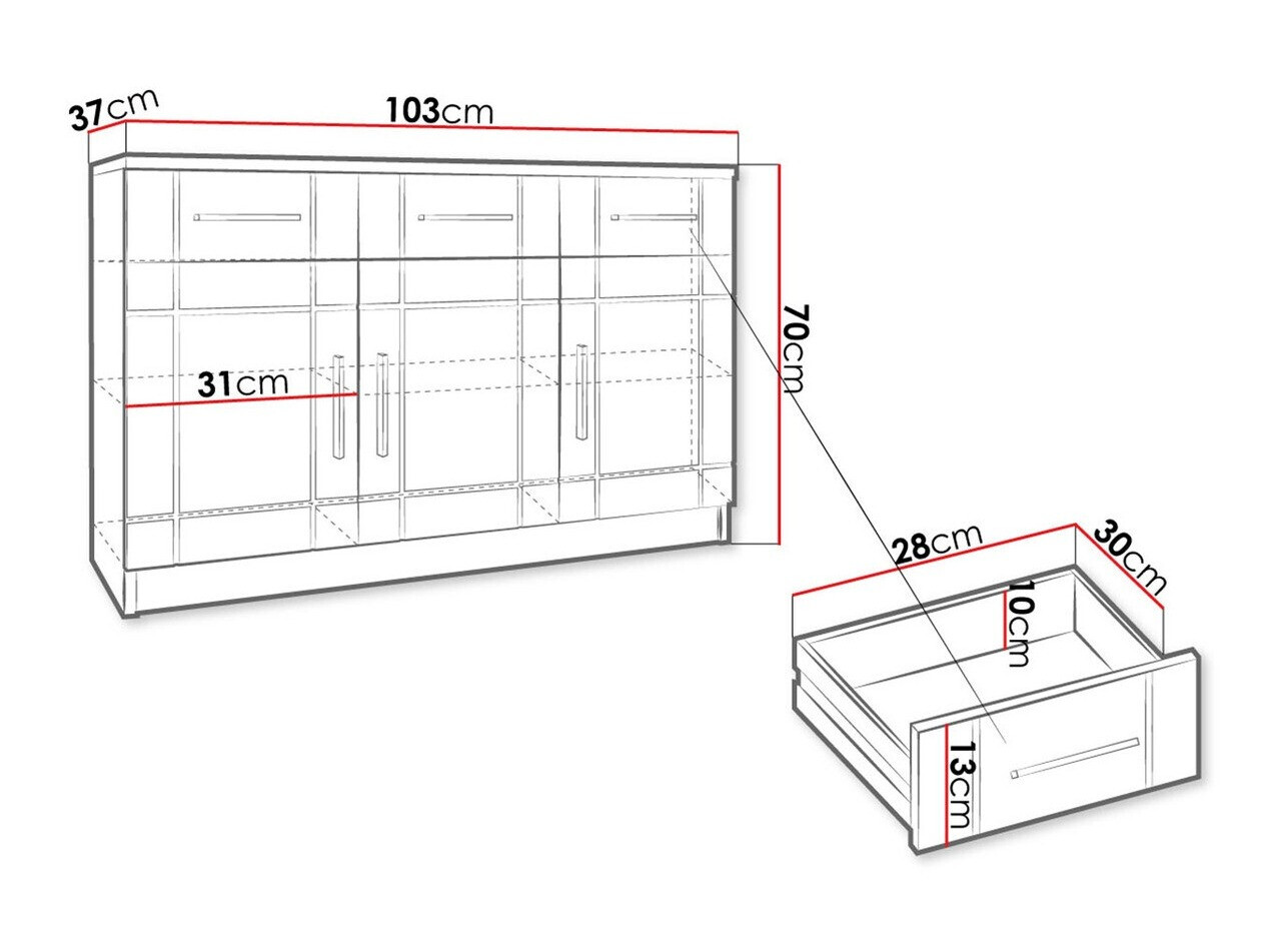 Lipasto Bacces I (Sonoma-tammi)