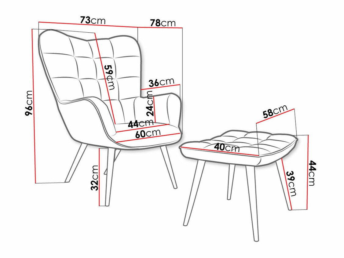 Nojatuoli Comfivo Cautio (Vihreä)