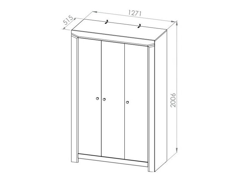 Vaatekaappi Mavevare 100