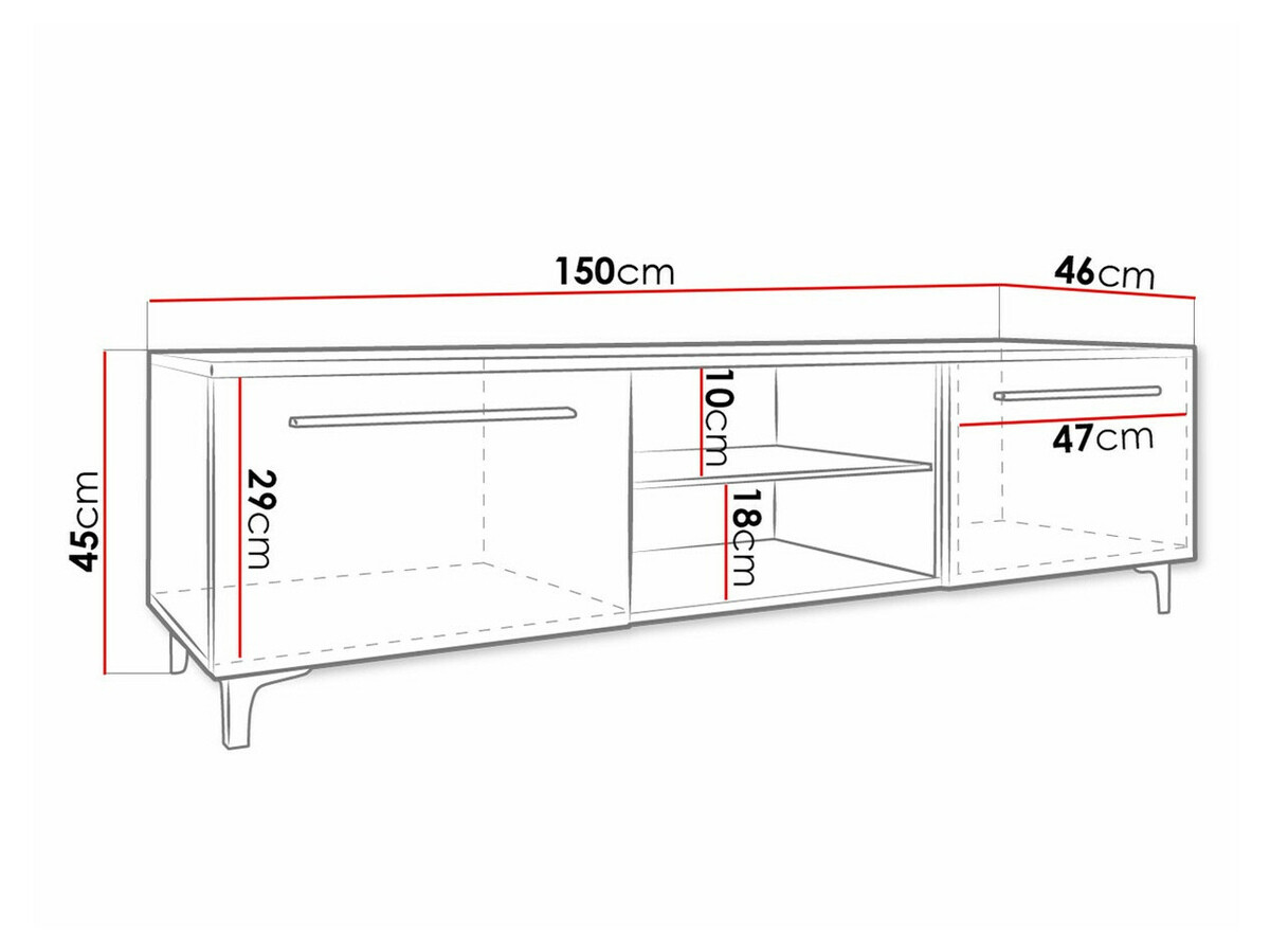 TV-taso Uva V (Valkoinen + Kiiltävä valkoinen)