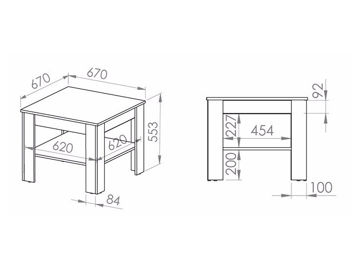 Sohvapöytä Alcala 124