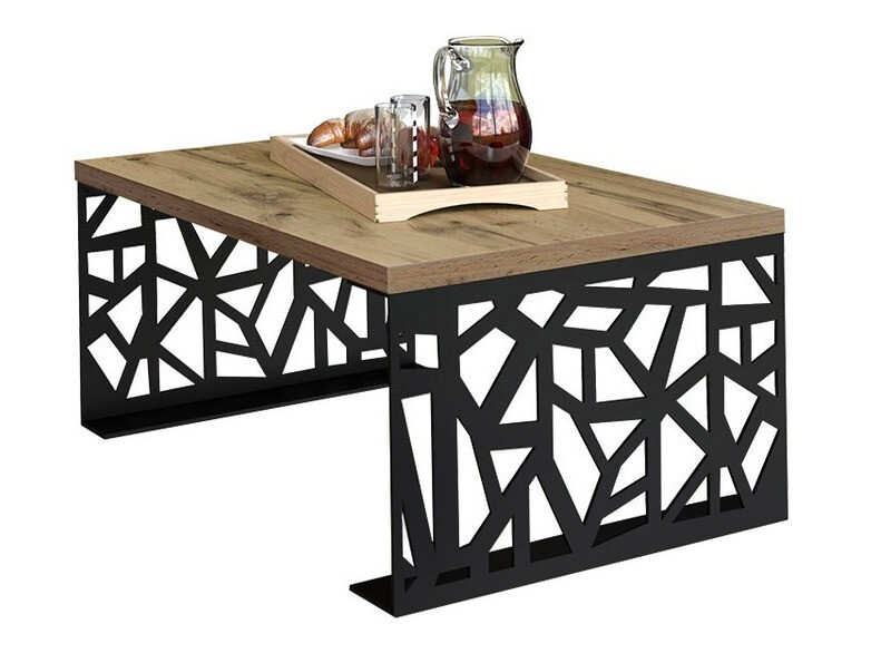 Sohvapöytä Germantown 101 (Mattamusta + Tammi)