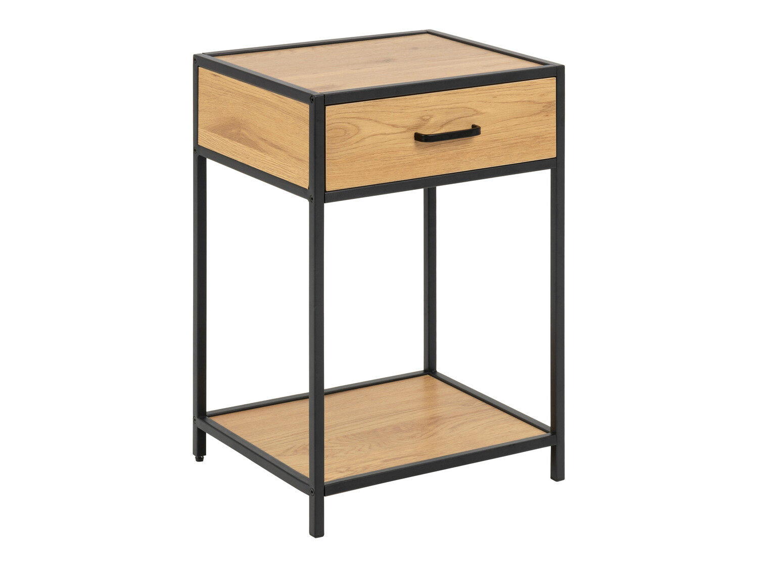 Yöpöytä Norsica Sevferi 128 (Villi tammi + Musta)