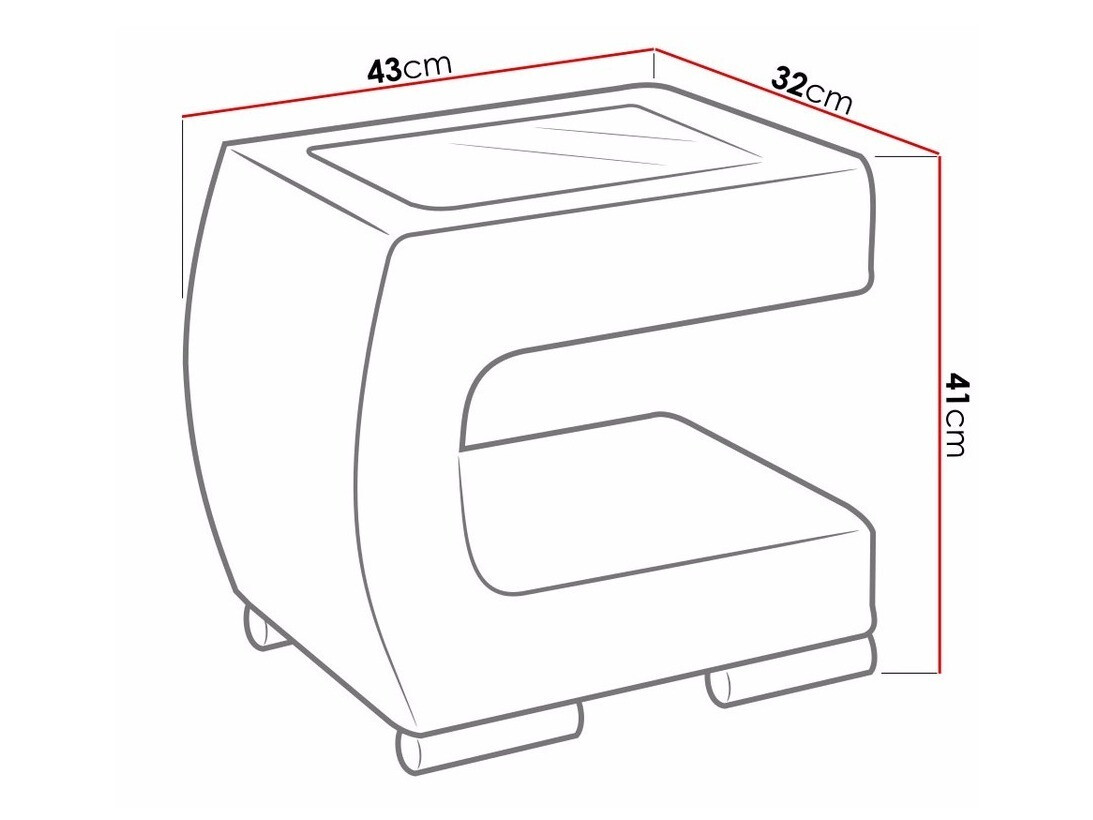 Yöpöytä Mensa (Soft 029)