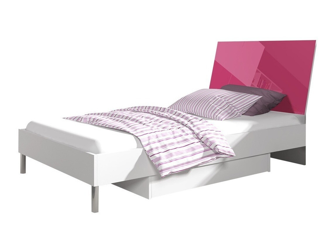 Lastenhuonesetti Salmere 110 (Kiiltävä valkoinen + Kiiltävä pinkki)