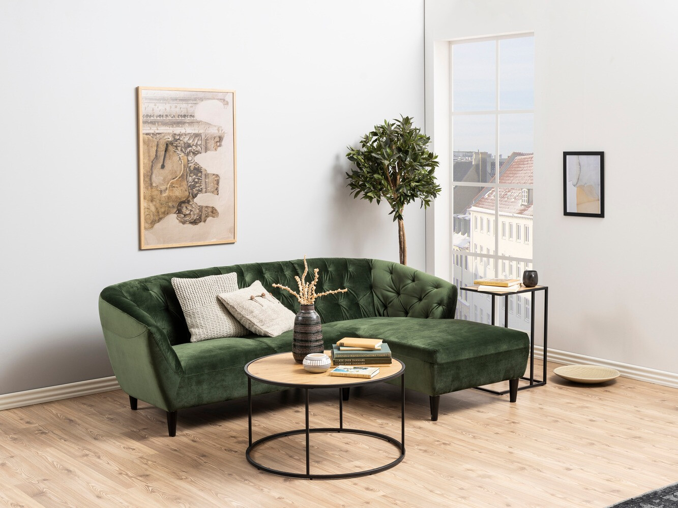 Sivupöytä Norsica Sevferi 127 (Villi tammi + Musta)