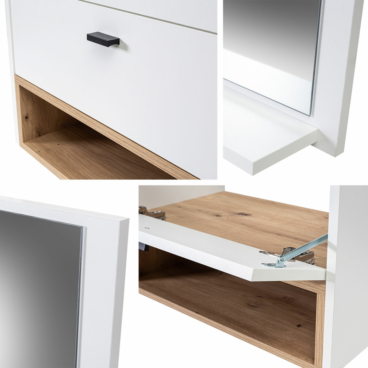 Kylpyhuonesetti Velum II (Valkoinen + Artisaanitammi)