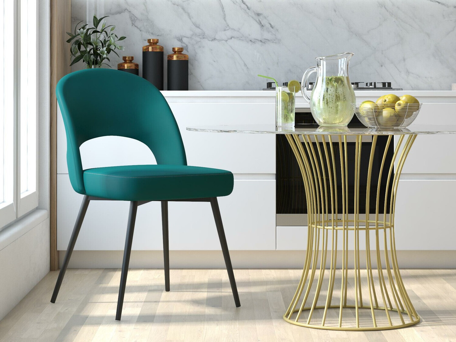 Tuoli CosmoLiving by Cosmopolitan 126 (Musta + Vihreä)