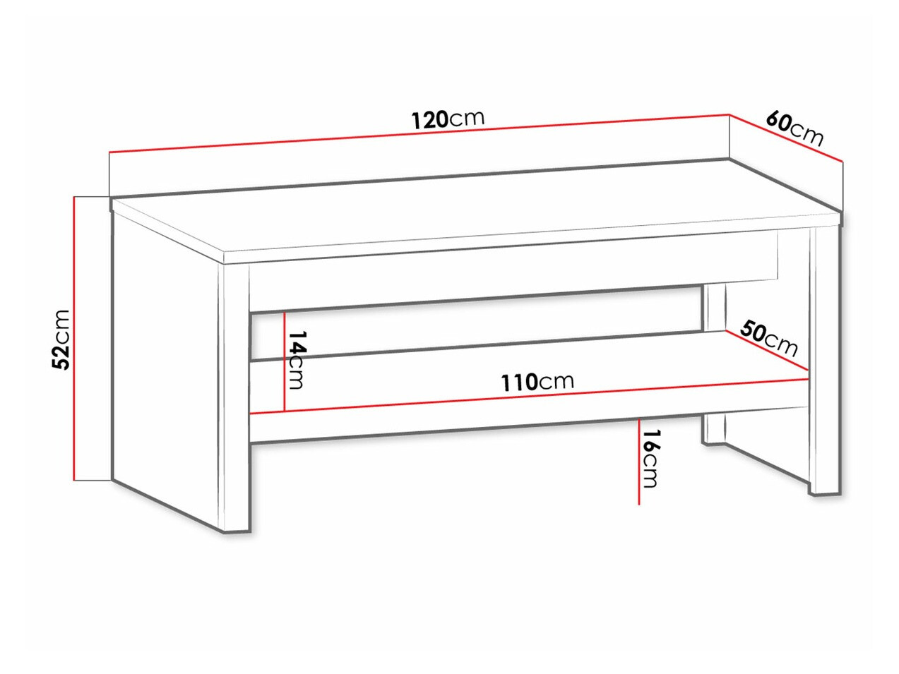 Sohvapöytä Deldale 109