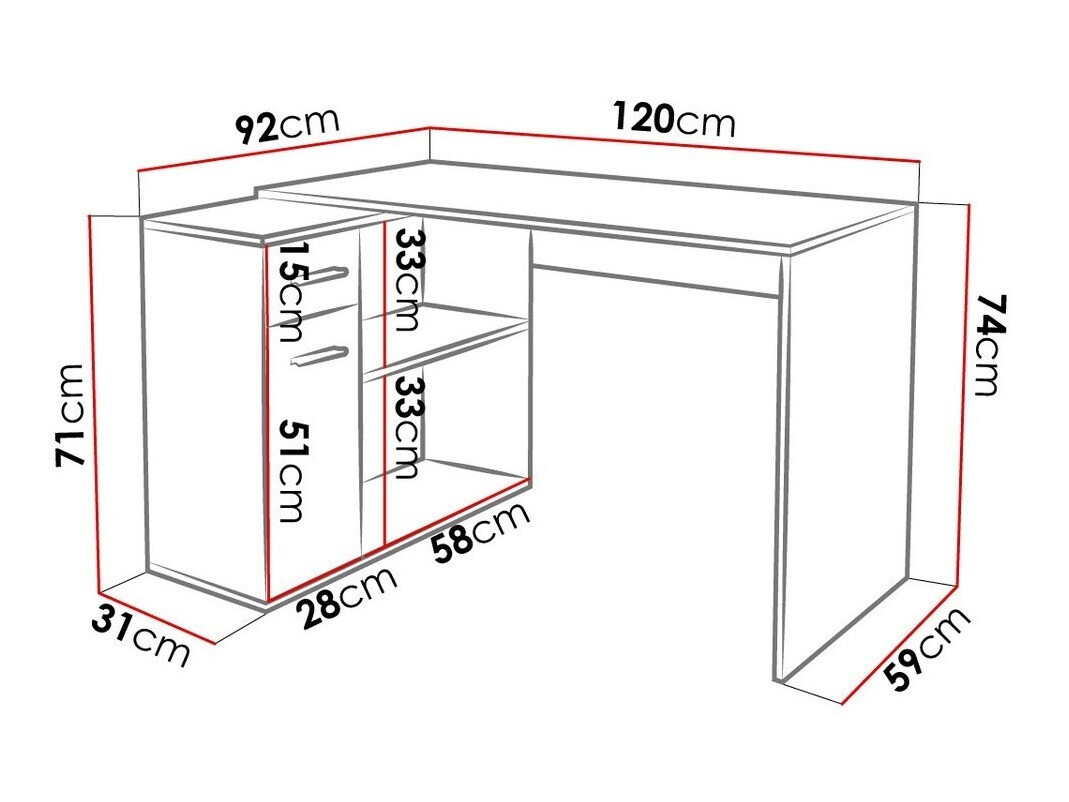 Kulmapöytä Affectus
