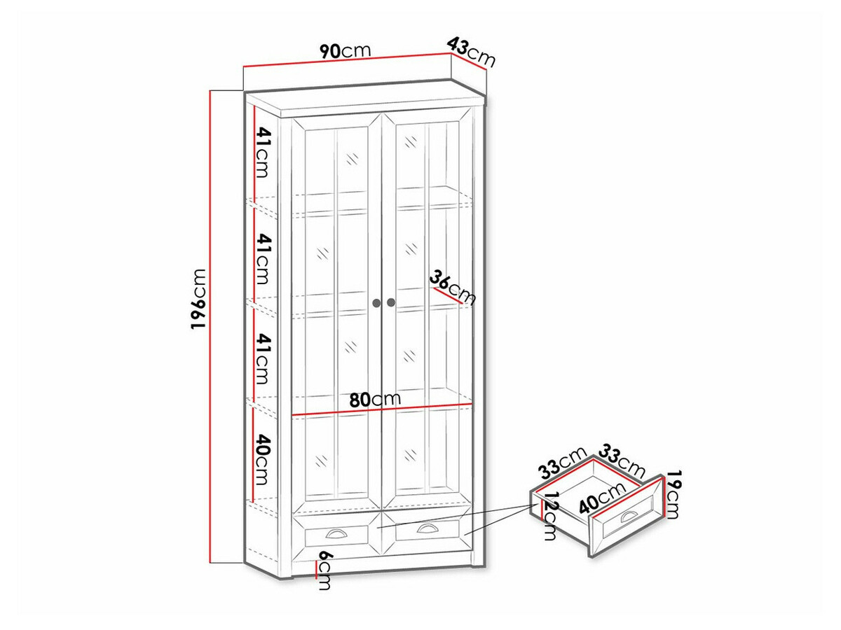 Hylly Ferdore 109 (Harmaa)