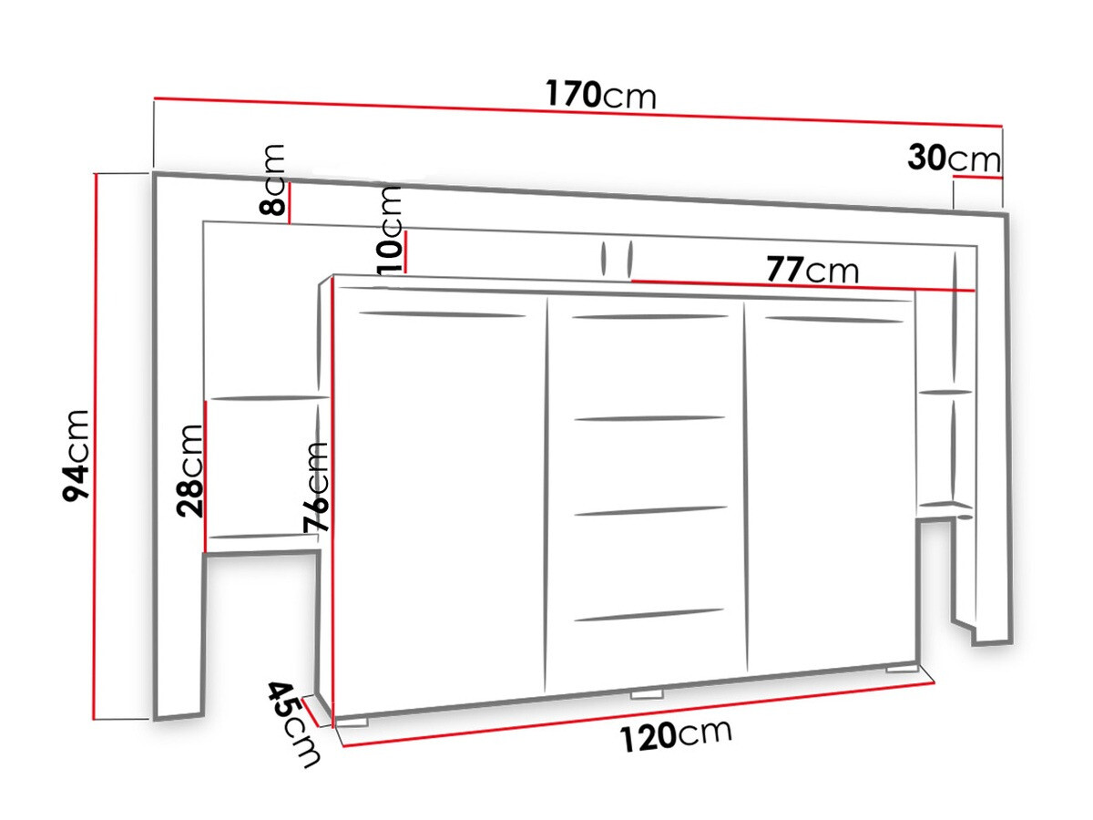 Lipasto Aestas (Valkoinen + Kiiltävä musta)