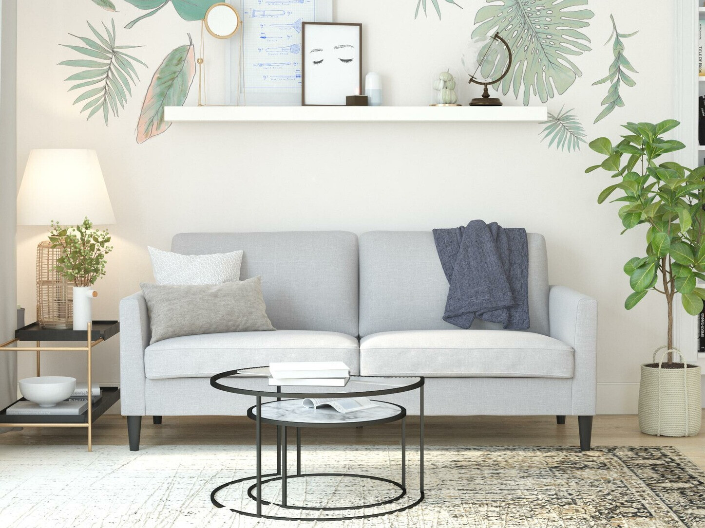 Sohva Tulsa 435 (Vaaleanharmaa)