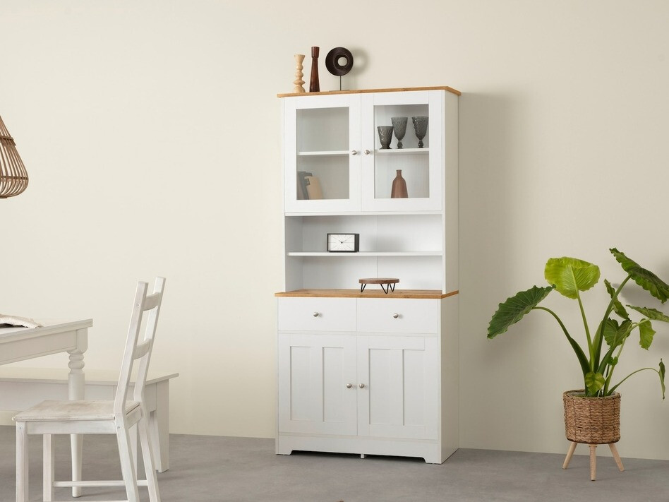 Hylly Denton 892 (Valkoinen + Tammi)