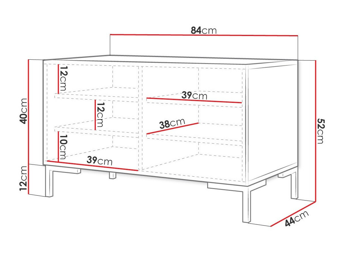 Kenkäkaappi Nomal (Valkoinen + Kultainen)