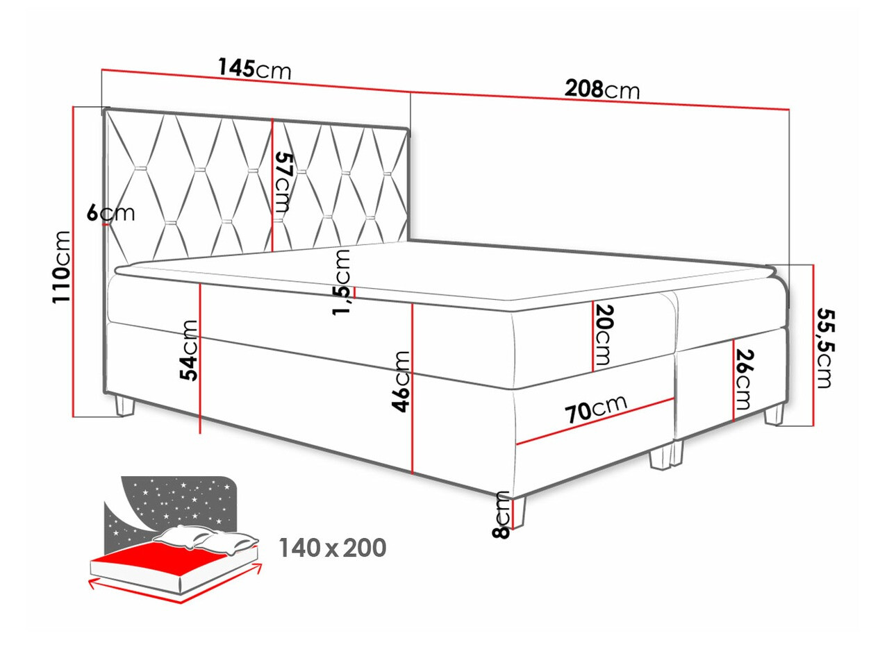Jenkkisänky Nemus (Fresh 1)