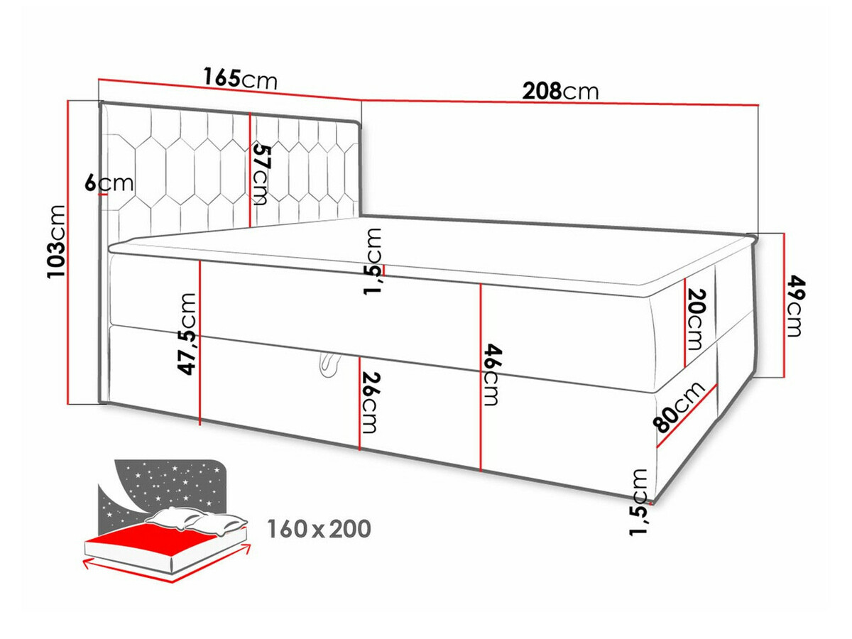 Jenkkisänky Pons III (Fresh 4)