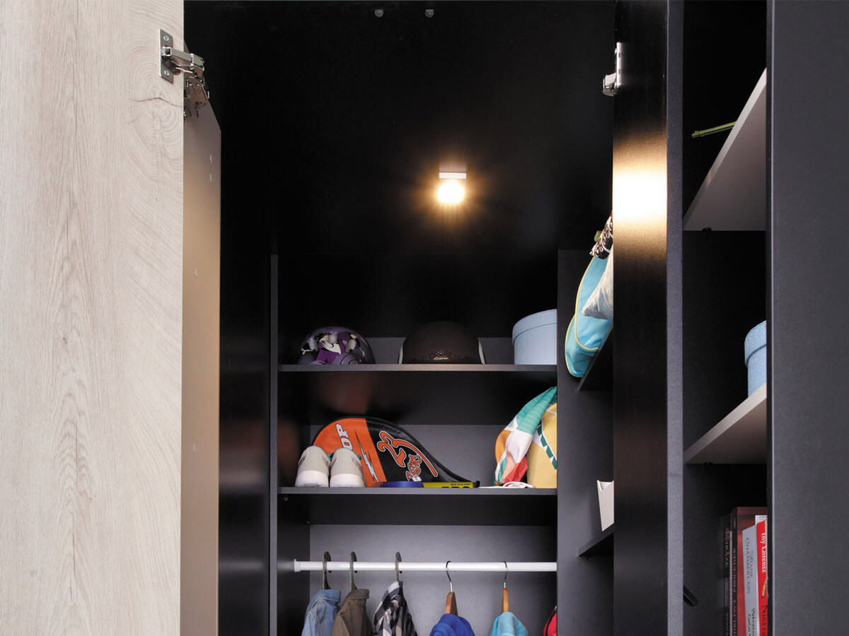 Lastenhuonesetti Camteso 115 (Valkoinen + Tammi + Turkoosi)