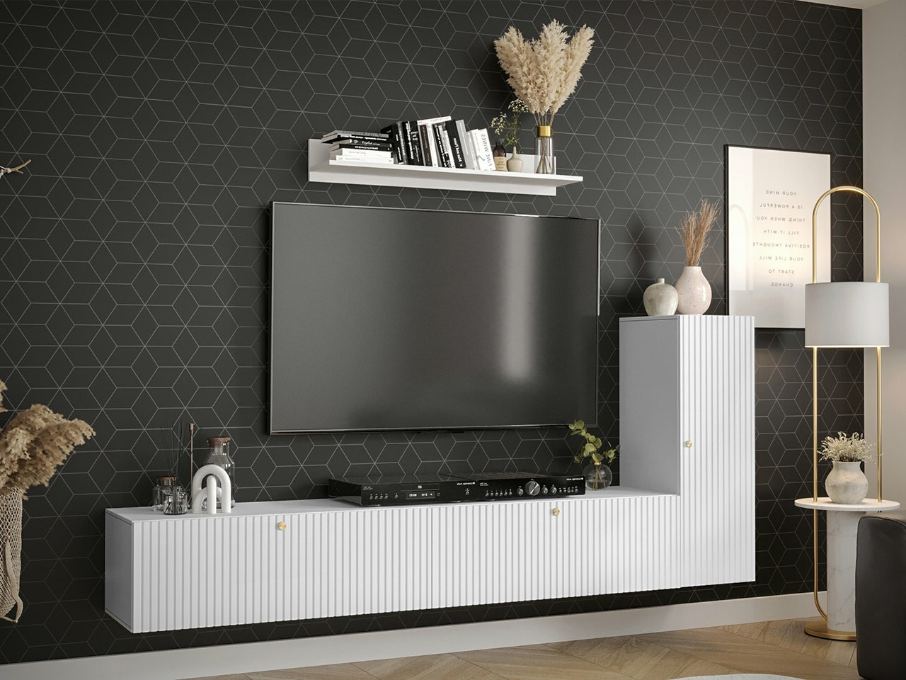 Olohuonesetti Anulio III (Valkoinen)