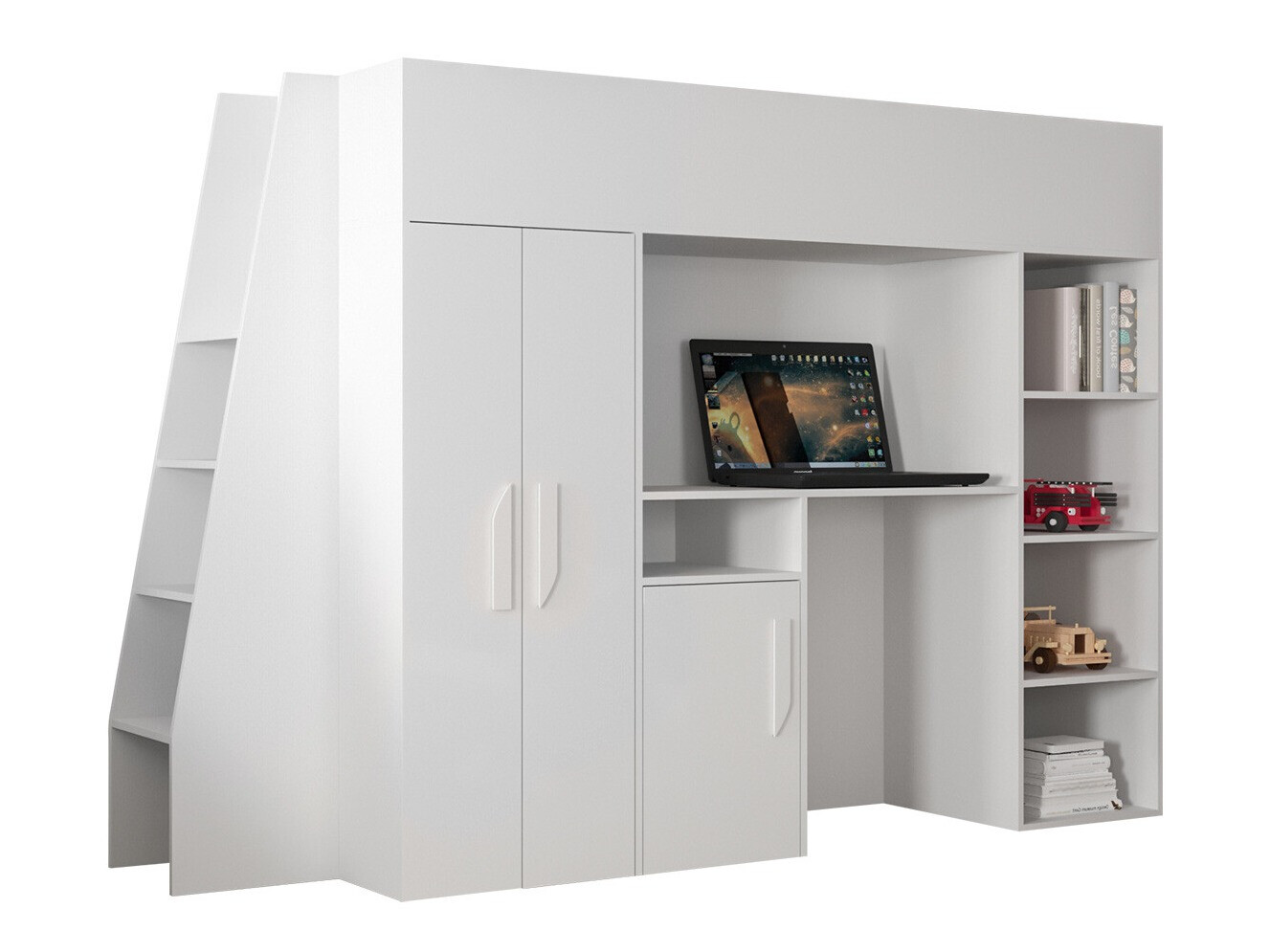 Parvisänky Hartford 355 (Valkoinen + Kiiltävä valkoinen)