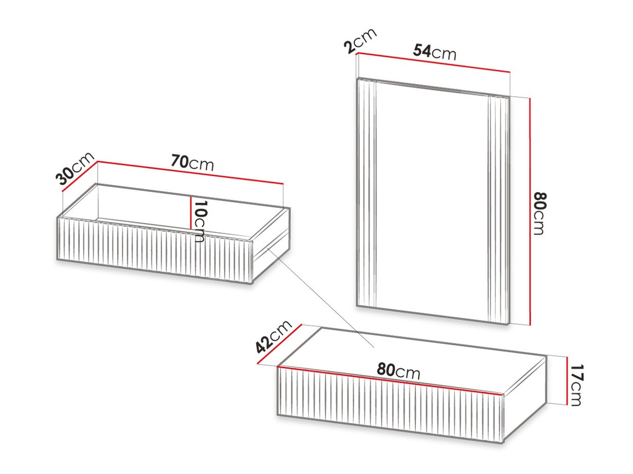 Kampauspöytä Comes (Wotan tammi)