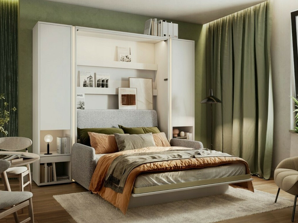 Seinäsänky Concept Pro Lenart VII (Kiiltävä valkoinen + Harmaa)