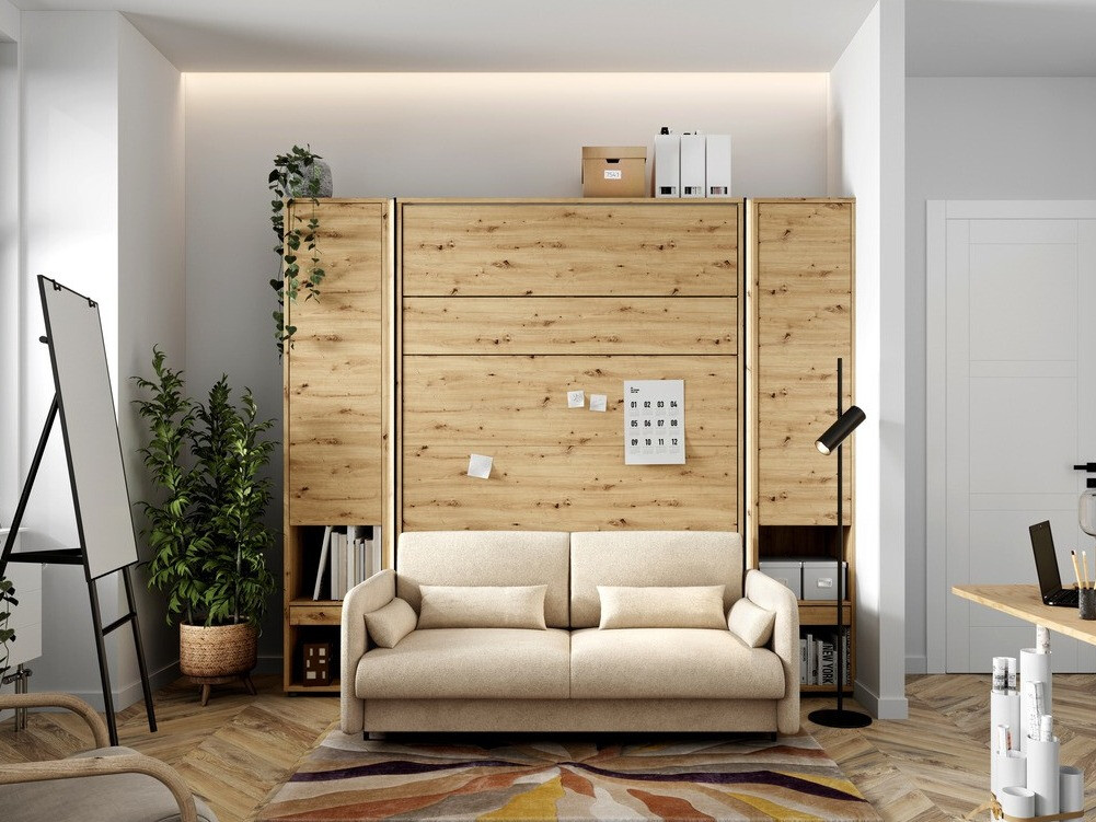 Huonekalusetti Concept Lenart VI (Artisaanitammi + Beige)