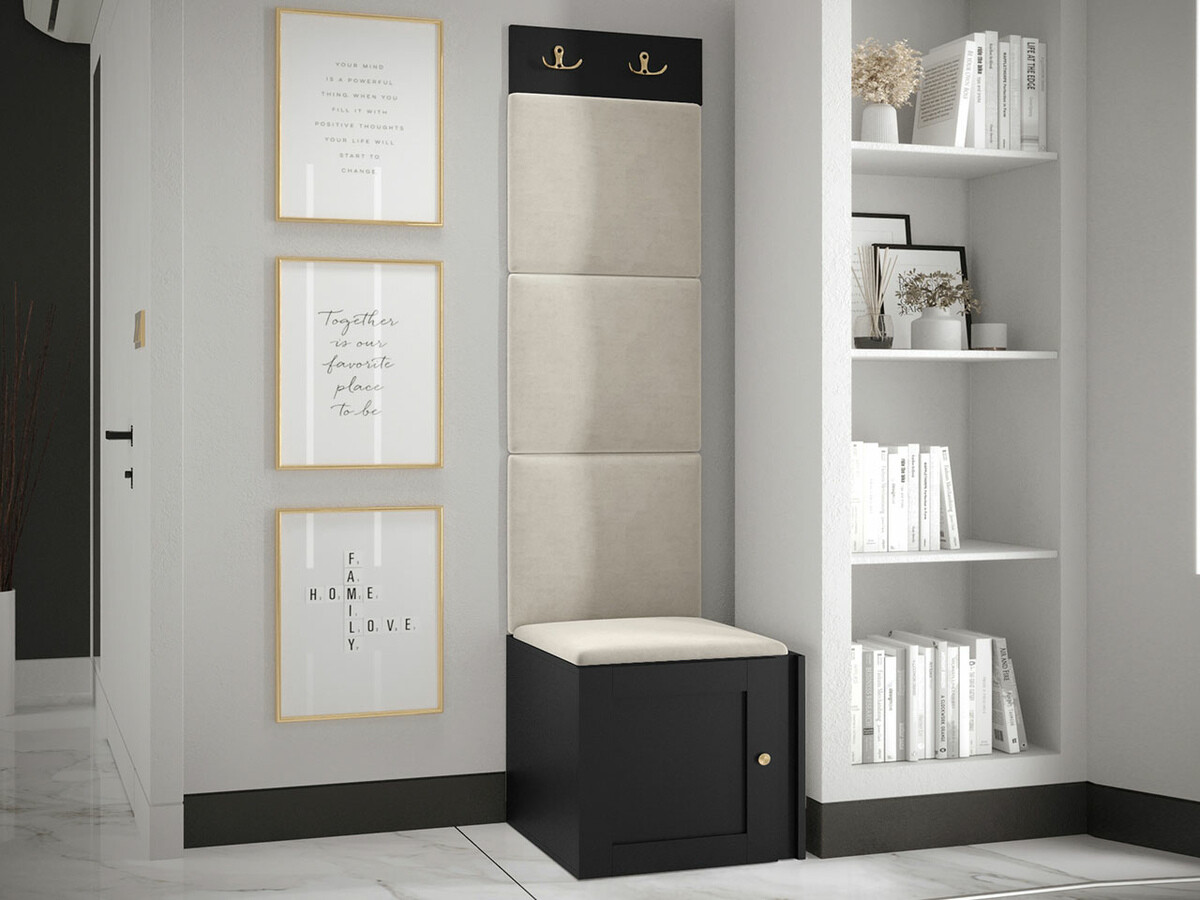 Eteissetti Hartford 378 (Musta)