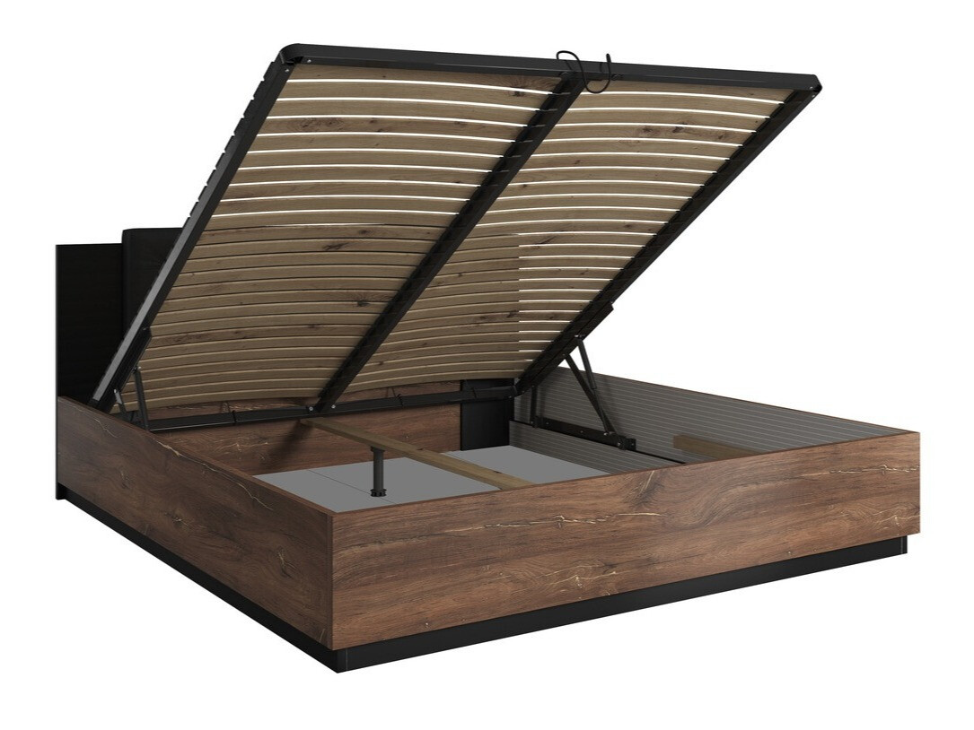 Sänky Felelie 104 (Tumma Flagstaf-tammi + Kupari)