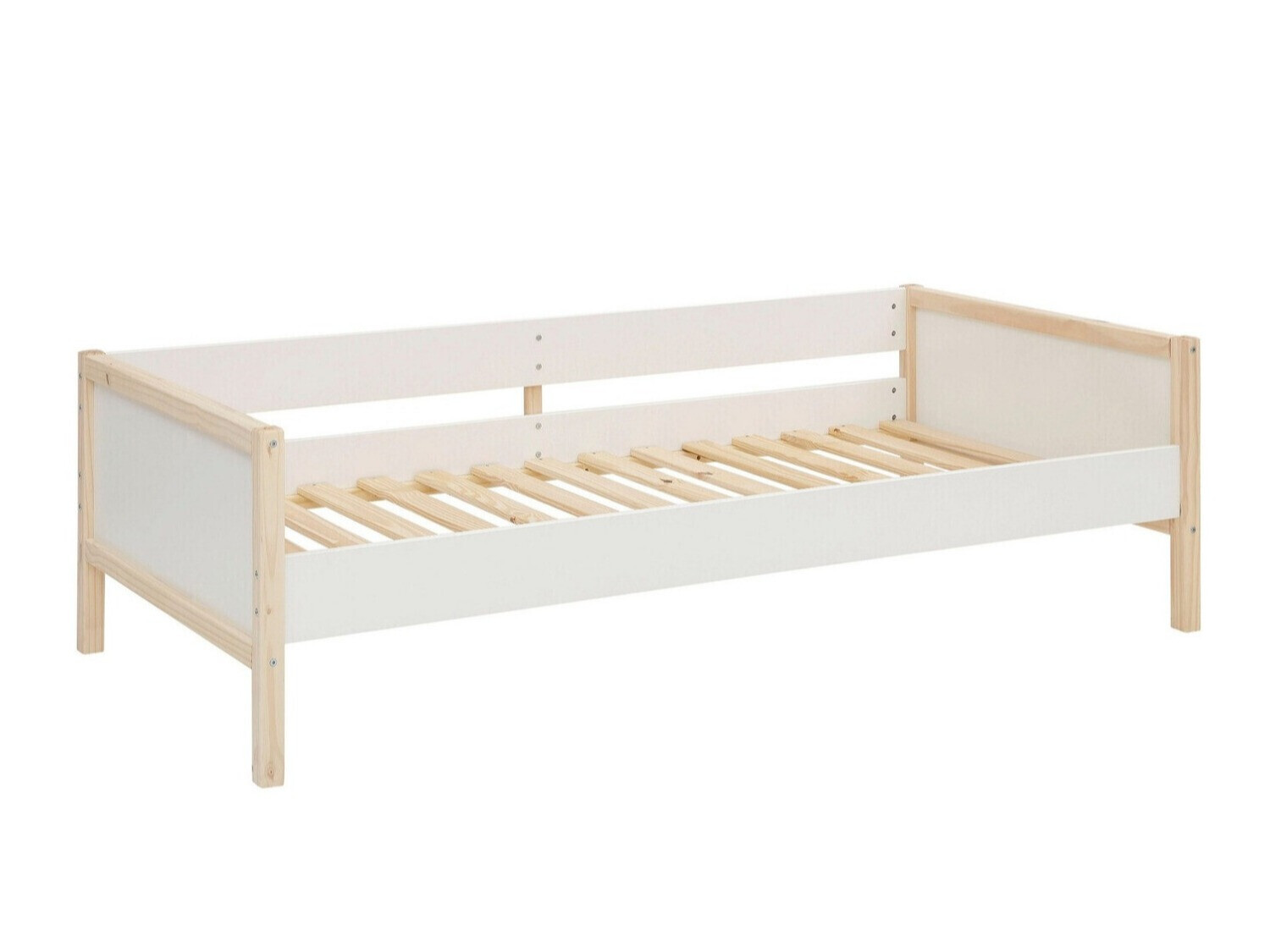 Sänky Fenmele 102 (Valkoinen + Vaalea puu)