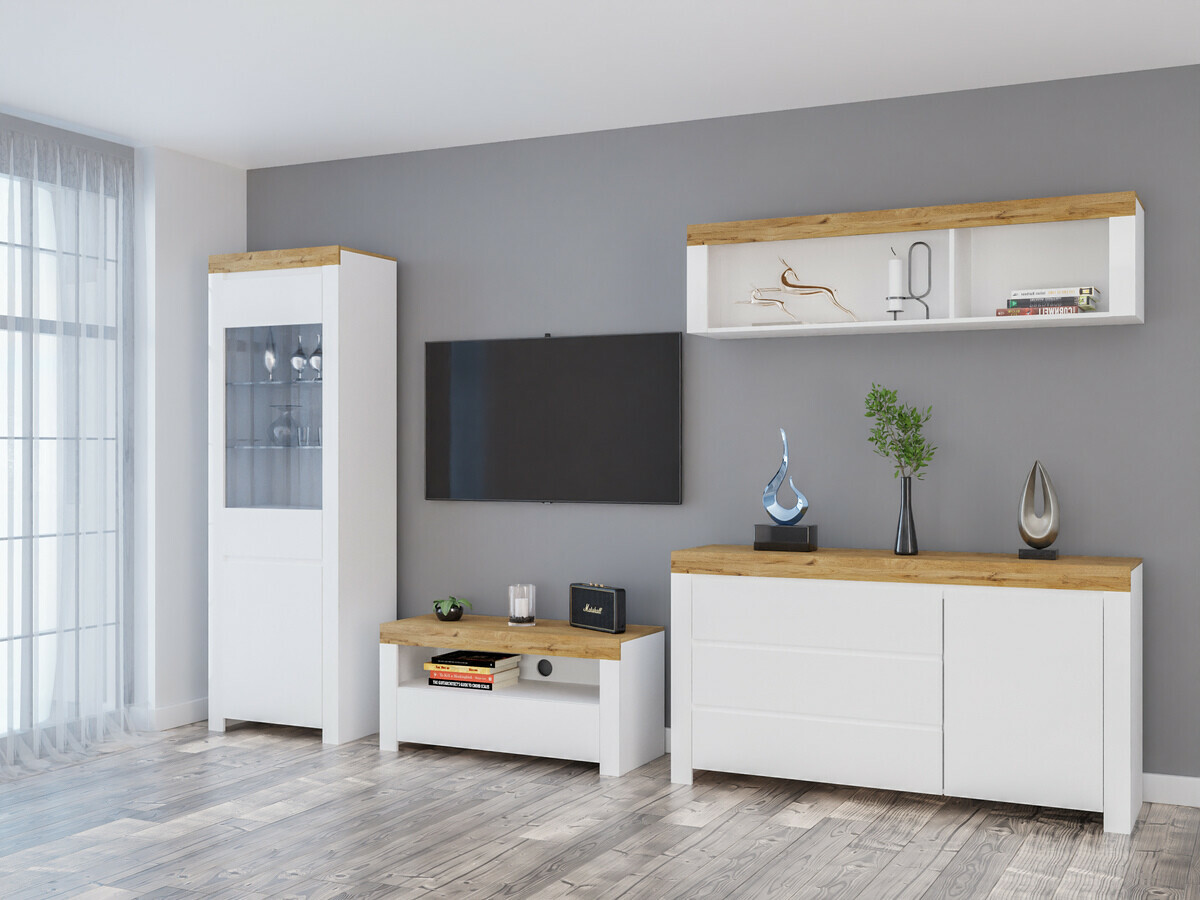 Olohuonesetti Sonsoru 144 (Valkoinen + Kiiltävä valkoinen + Wotan tammi)