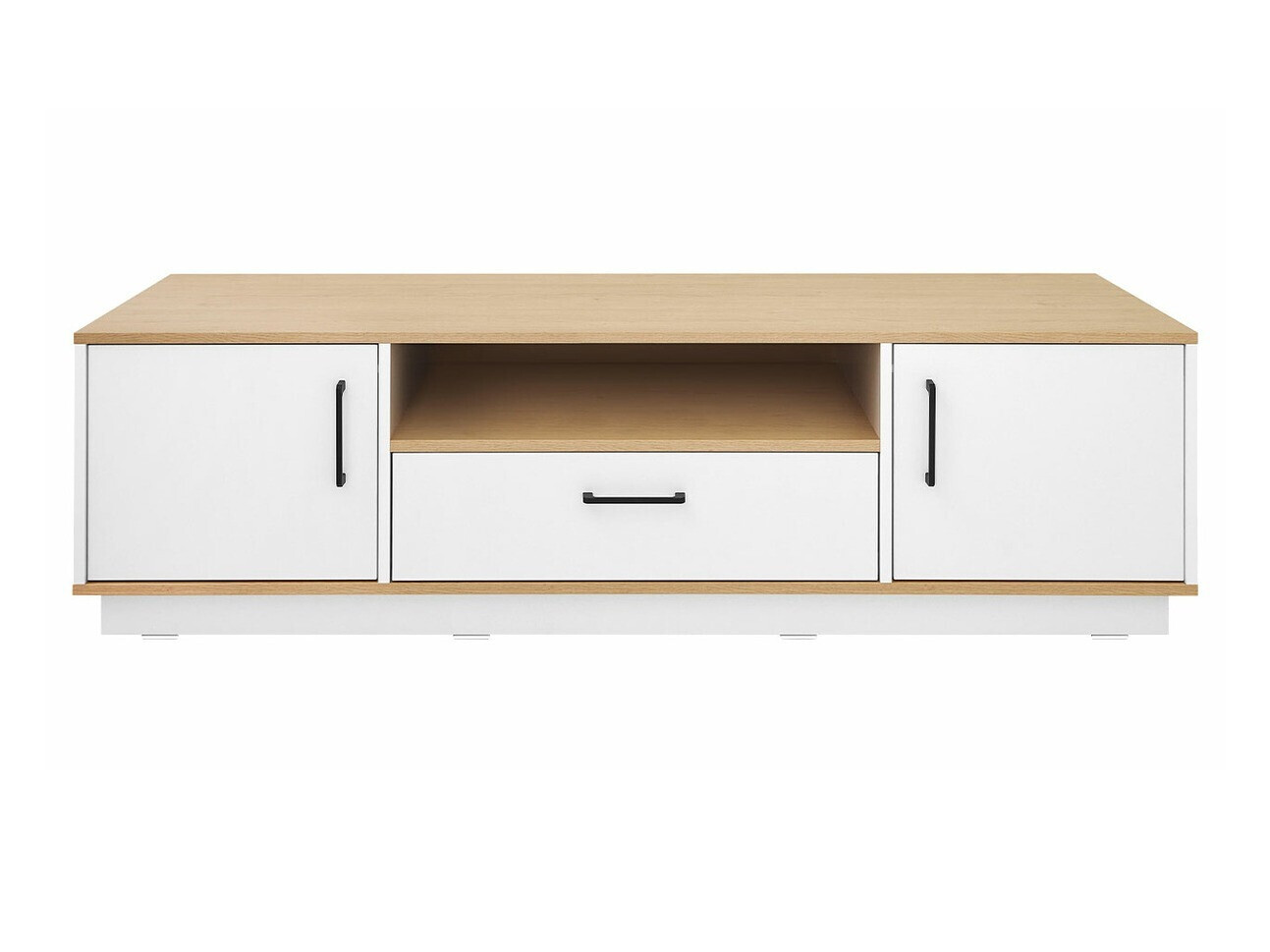 TV-taso Omaha T121 (Vaalea tammi + Valkoinen)