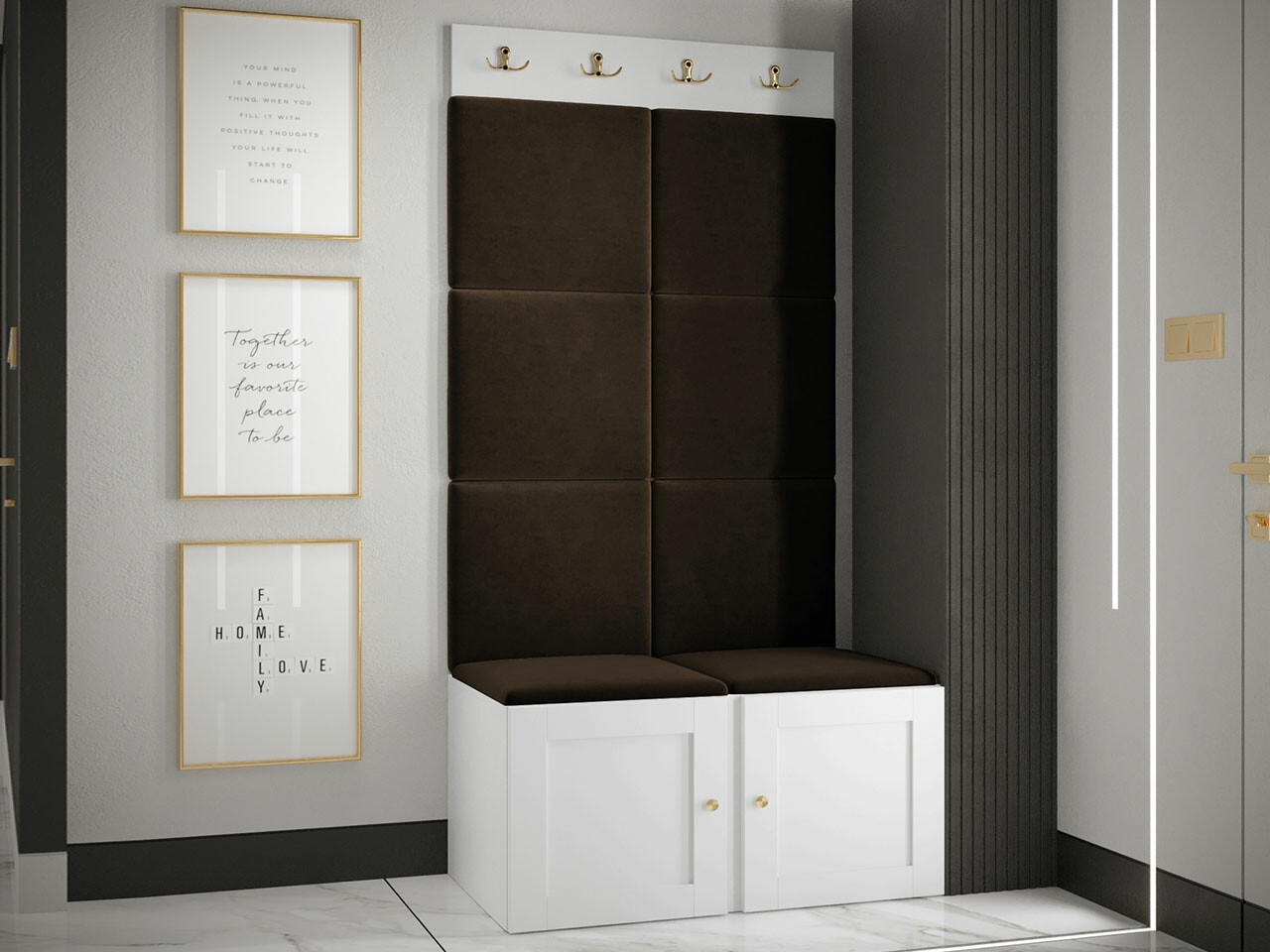 Eteissetti Hartford 375 (Valkoinen)