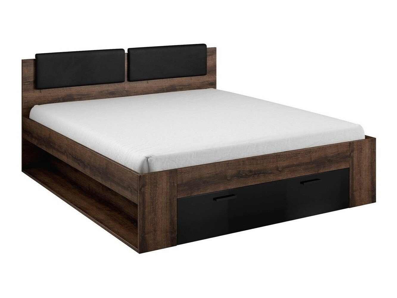 Sänky Levruvu 106 (Monastery-tammi + Kiiltävä musta)