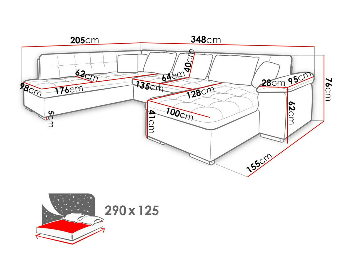 Kulmasohva Comfivo Gemma III (Lux 06 + Lux 06 + Lux 05)