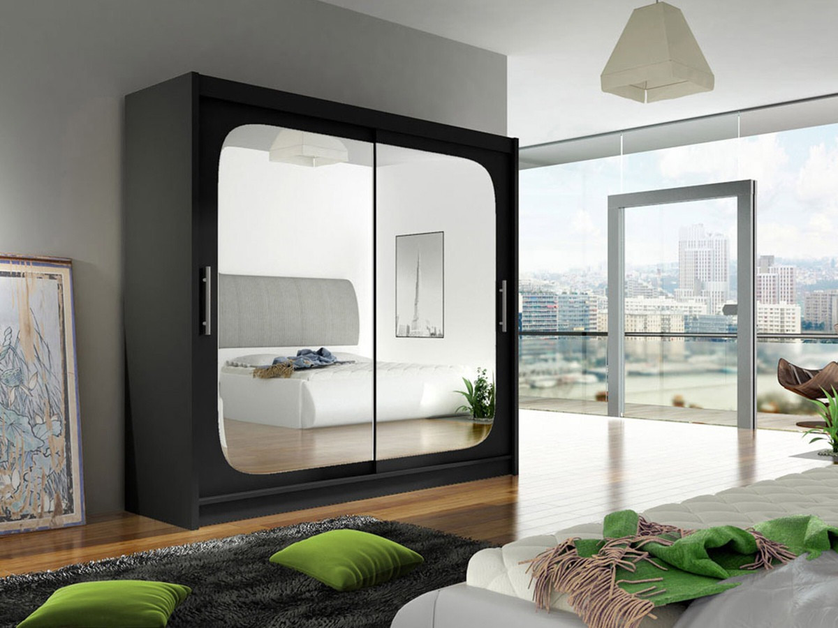 Vaatekaappi Closico 108 (Musta)