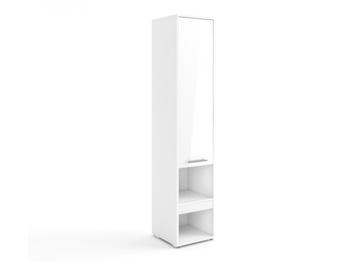 Hylly Concept Pro Lenart (Valkoinen + Kiiltävä valkoinen)